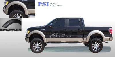 PSI - 2014 Ford F-150 Extension Style Textured Fender Flares