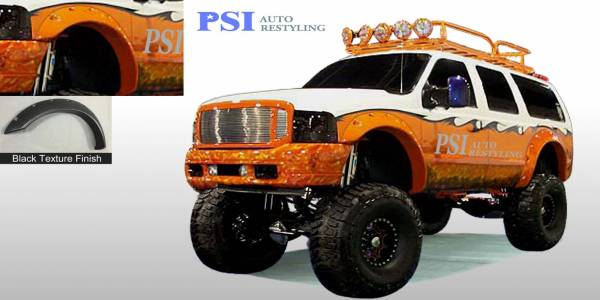 PSI - 1999 Ford F-250 Super Duty Cut Round Style Textured Fender Flares