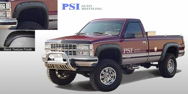 PSI - 1992 Chevrolet C 1500 Pocket Rivet Style Textured Fender Flares