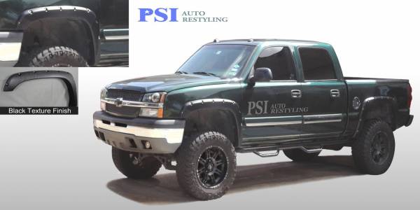 PSI - 2007 GMC Sierra 3500 CLASSIC Pocket Rivet Style Textured Fender Flares