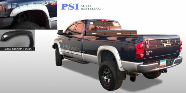 PSI - 2009 Dodge RAM 3500 Pocket Rivet Style Smooth Fender Flares