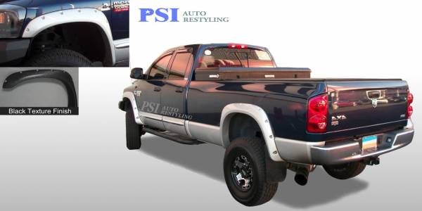 PSI - 2009 Dodge RAM 3500 Pocket Rivet Style Textured Fender Flares