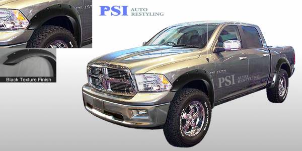 PSI - 2010 Dodge/RAM RAM 1500/1500 Pocket Rivet Style Textured Fender Flares