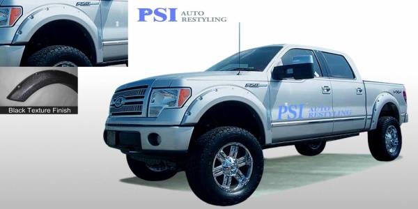 PSI - 2009 Ford F-150 Pocket Rivet Style Textured Fender Flares
