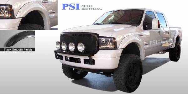 PSI - 2000 Ford F-350 Super Duty Pocket Rivet Style Smooth Fender Flares