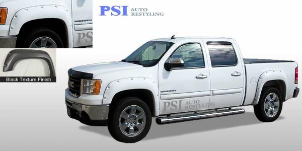 PSI - 2009 GMC Sierra 1500 Pocket Rivet Style Textured Fender Flares