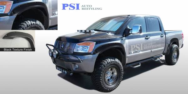PSI - 2014 Nissan Titan Pocket Rivet Style Textured Fender Flares