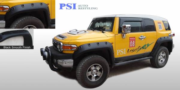 PSI - 2010 Toyota FJ Cruiser Pocket Rivet Style Smooth Fender Flares