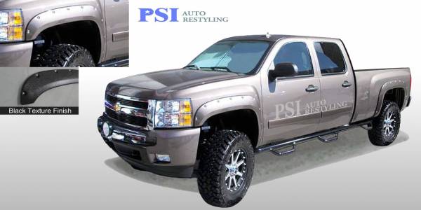 PSI - 2013 Chevrolet Silverado 2500 Pocket Rivet Style Textured Fender Flares
