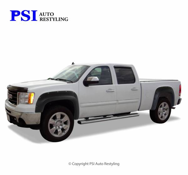 PSI - 2013 GMC Sierra 1500 Pocket Rivet Style Textured Fender Flares