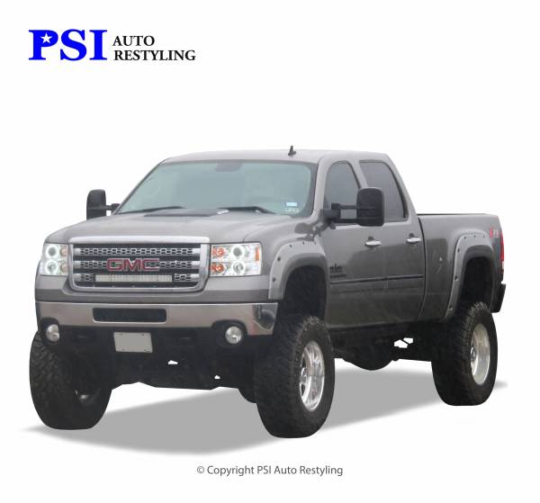 PSI - 2010 GMC Sierra 3500 Pocket Rivet Style Smooth Fender Flares