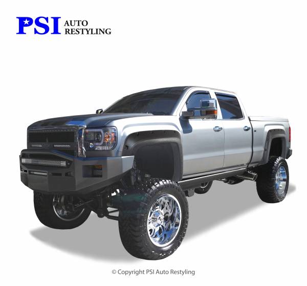 PSI - 2016 GMC Sierra 2500 Pocket Rivet Style Textured Fender Flares