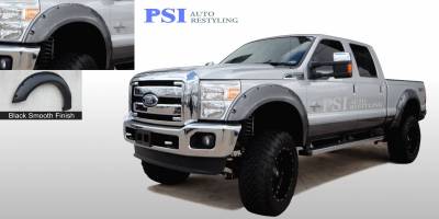 2013 Ford F-350 Super Duty Pocket Rivet Style Smooth Fender Flares