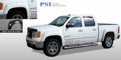 2012 GMC Sierra 1500 Pocket Rivet Style Smooth Fender Flares