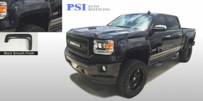 2016 GMC Sierra 1500 Pocket Rivet Style Smooth Fender Flares