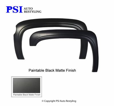 PSI - 2013 Chevrolet Silverado 1500 OEM Style Smooth Fender Flares - Image 2