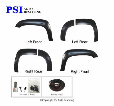 PSI - 2011 GMC Yukon OEM Style Smooth Fender Flares - Image 2