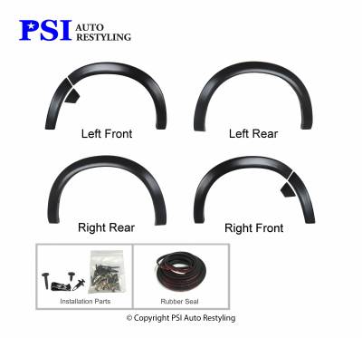 PSI - 2016 Dodge/RAM RAM 1500/1500 OEM Style Smooth Fender Flares - Image 2