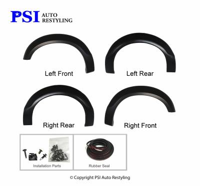 PSI - 2010 Ford F-350 Super Duty OEM Style Smooth Fender Flares - Image 2