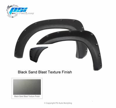 PSI - 2012 Toyota Tacoma Pocket Rivet Style Textured Fender Flares - Image 3