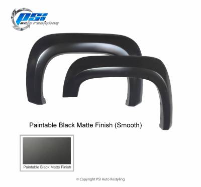 PSI - 2013 GMC Sierra 1500 Extension Style Smooth Fender Flares - Image 4
